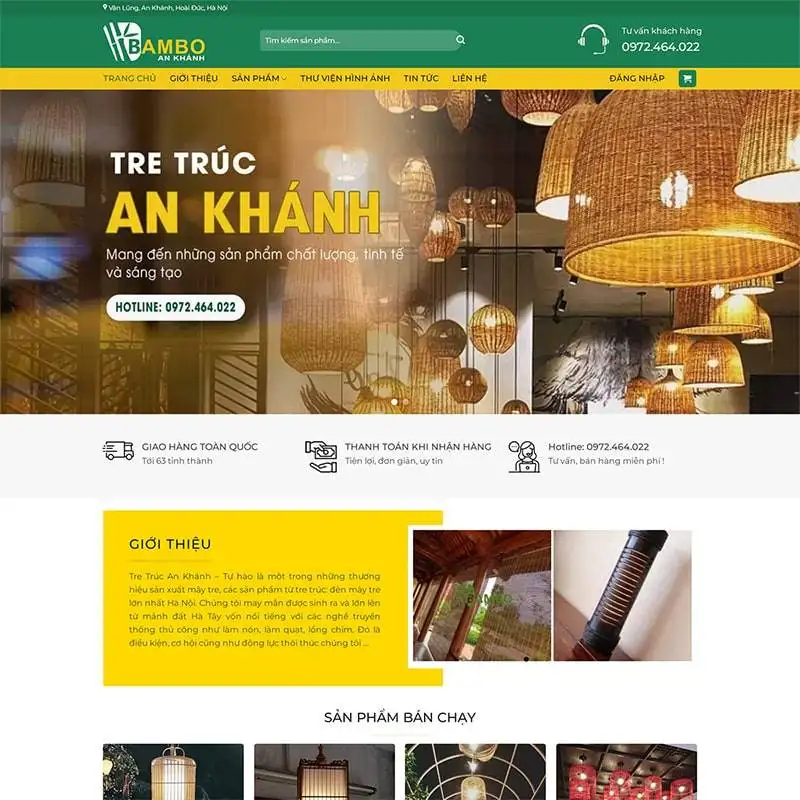 mẫu website tre trúc an khánh 02